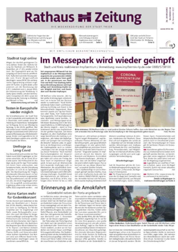 Amtsblatt Rathaus Zeitung Trier